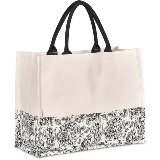 Okiyo Hana Printed Cotton Tote Side